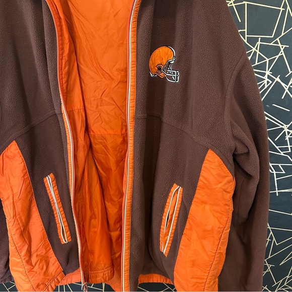 Vintage Cleveland Browns Reversible Jacket - Picture 4 of 5